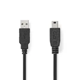 nedis-ccgl60300bk10-kabel-usb-usb-2-0-1-m-usb-a-mini-usb-b-czarny