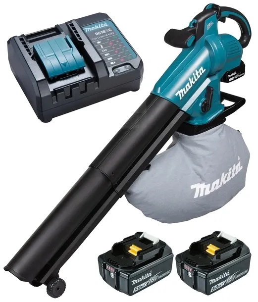 Makita Aku Dmuchawa Odkurzacz 2x5AH DC18WC DUB187Z