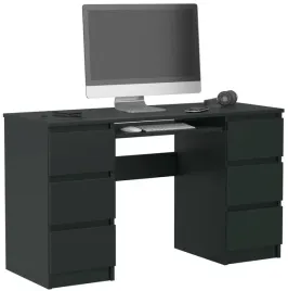 biurko-komputerowe-130cm-6-szuflad-stolik-czarny