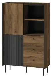 szeroki-regal-na-czarnych-nozkach-prestigo-p4-w-stylu-nowoczesnym