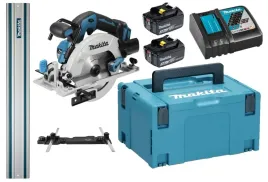 makita-aku-pila-tarczowa-18v-2x3ah-bl1830-dc18rc-adapter-szyna-1m-dhs680zj
