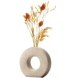 wazon-ceramiczny-minimalistyczny-geometryczny-okragly-dekoracja-bezowy