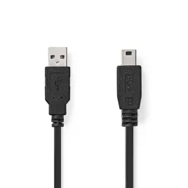 nedis-ccgl60300bk20-kabel-usb-usb-2-0-2-m-usb-a-mini-usb-b-czarny