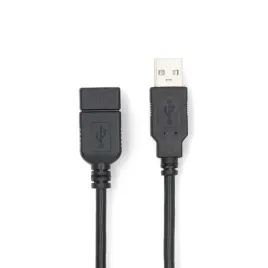 nedis-ccgl60010bk20-kabel-usb-usb-2-0-1-m-usb-a-czarny