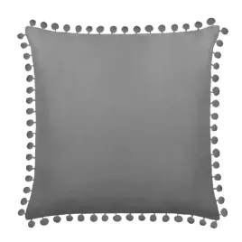 grafit-ozdobna-poszewka-z-pomponami-45x45-fluffy