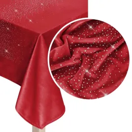 czerwony-obrus-velvet-krysztalki-shiny-140x180