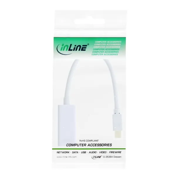 inline-17193e-adapter-kablowy-015-m-mini-displayport-hdmi-bialy