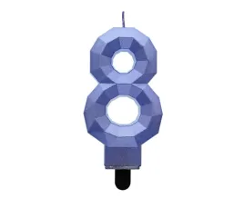 swieczka-urodzinowa-cyfra-8-osiem-diament-minecraft-ciemnoniebieski-tort