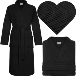 szlafrok-gofer-kimono-wafel-bawelniany-hotelowy-uniseks-czarny-xxl