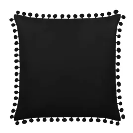 czarna-poszewka-z-pomponami-45x45-fluffy