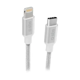 sbs-tecableligtc1bw-kabel-lightning-1-m-srebrny