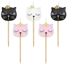 swieczki-urodzinowe-tort-kot-kotek-urodziny-5-szt