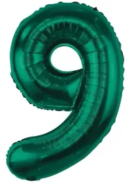 balon-foliowy-cyfra-9-butelkowa-zielen-85-cm-urodziny