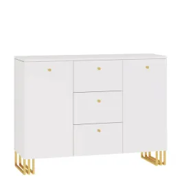 elegancka-komoda-salon-gabinet-120-cm-bialy-mat-zlote-nogi-metal