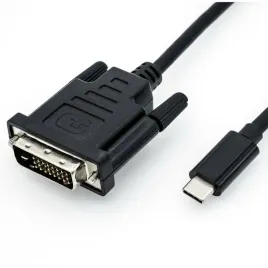 roline-11-04-5830-adapter-kablowy-1-m-usb-type-c-dvi-czarny