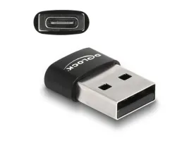 delock-adapter-usb-2-0-usb-typ-a-meskie-do-usb-type-c-zenskie-czarny