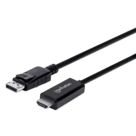 manhattan-153218-adapter-kablowy-3-m-displayport-hdmi-czarny
