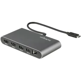 startech-tb3dkm2hdl-stacja-dokujaca-przewodowa-thunderbolt-3-szary