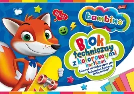 Zdjęcie produktu BLOK TECHNICZNY A4/10K KOLOROWE KARTKI BAMBINO