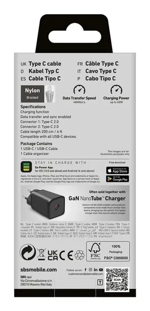 sbs-tecabletissue2g-kabel-usb-2-m-usb-c-szary