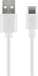 goobay-38677-kabel-usb-usb-2-0-01-m-usb-a-usb-c-bialy