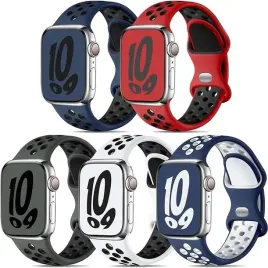 5x-paski-do-apple-watch-silikonowe-kolorowe-wygodne-opaski-zapiecia-zestaw