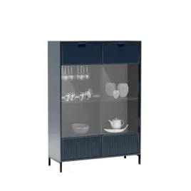 witryna-dwudrzwiowa-ryflowana-do-salonu-nomo-105-cm-granatowy-indigo