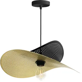 lampa-sufitowa-wiszaca-metlowa-czarno-zlota-design-nowoczesna