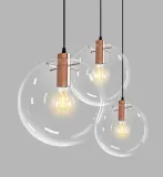 lampa-wiszaca-szklana-kula-rose-gold-lassi-25cm-stan-nowy
