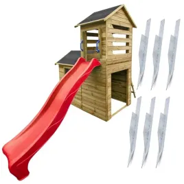 domek-ogrodowy-dla-dzieci-robert-drewniany-dwupietrowy-slizg-i-kotwy