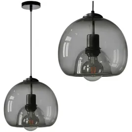 lampa-wiszaca-sufitowa-zyrandol-e27-szklana-szara
