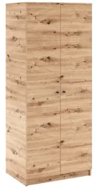 szafa-dwudrzwiowa-waska-80-cm-dab-artisan-e9-z-drazkami-i-polkami-ezra-e9