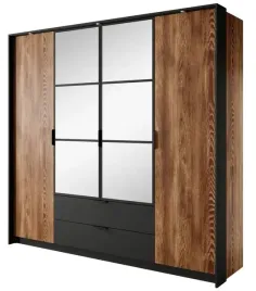 szafa-223-cm-pojemna-szeroka-z-lustrem-milton-czarny-kasztan