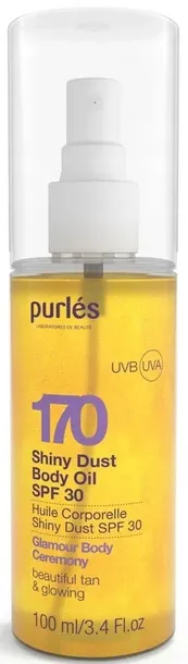 PURLES 170 Shiny dust Body oil Rozświetlający OLEJEK DO CIAŁA 100ml SPF30
