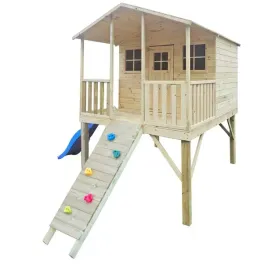 domek-drewniany-dla-dzieci-gucio-do-ogrodu-ze-zjezdzalnia-22m-i-scianka