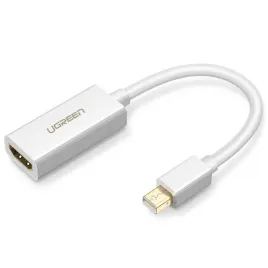 ugreen-10460-adapter-kablowy-mini-displayport-hdmi-bialy