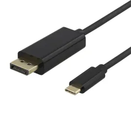 deltaco-00140012-adapter-kablowy-1-m-usb-type-c-displayport-czarny