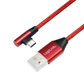 logilink-cu0146-kabel-usb-usb-2-0-1-m-usb-a-usb-c-czerwony