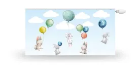 oslona-na-kaloryfer-mata-magnetyczna-dla-dzieci-kroliczki-z-balonami-balony