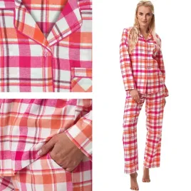 key-rozpinana-flanelowa-pizama-damska-lns-premium