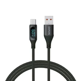 savio-usb-usb-c-cable-with-display-cl-172-1-m-black-kabel-usb-usb-3-2