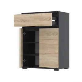 szafka-na-buty-z-szuflada-tres-60x30-czarny-dab-sonoma