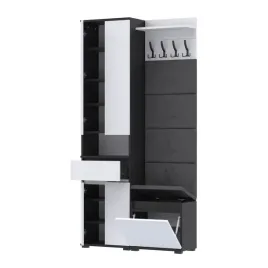 garderoba-100x30cm-supra50-vb50-4-panele-wp50-d1n1-czarny-bialy
