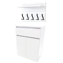 szafka-na-buty-z-szuflada-tres-60x36-wieszak-bialy