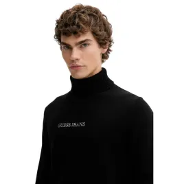 guess-golf-meski-czarny-sweter-bawelna-oryginalny-rozmiar-s