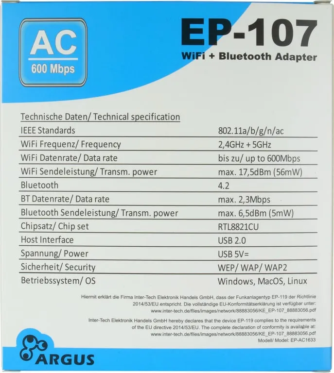 inter-tech-88883056-karta-sieciowa-wlan-bluetooth-600-mbit-s