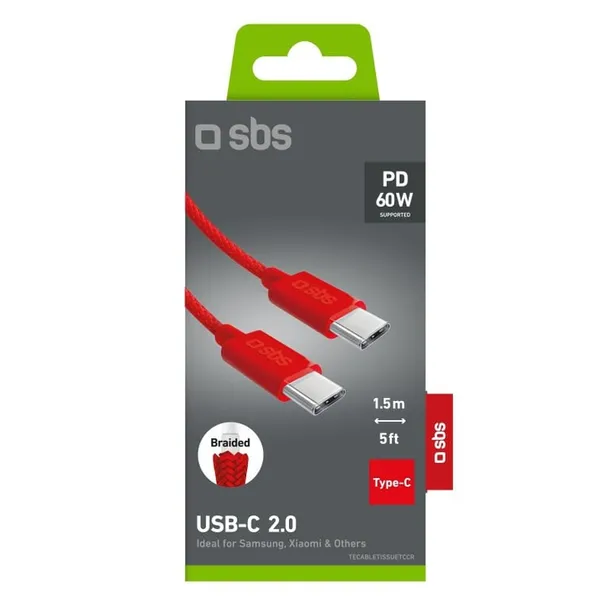 sbs-tecabletissuetccb-kabel-usb-usb-2-0-15-m-usb-c-czerwony