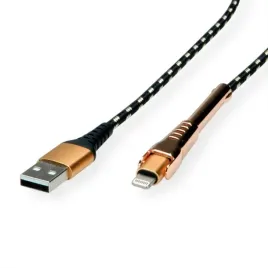 roline-11-02-8923-kabel-lightning-1-m-czarny-zloto