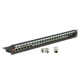 roline-cat-6-19-keystone-patch-panel-stp-black