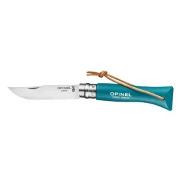 noz-opinel-colorama-06-inox-grab-turkusowy-z-rzemieniem
